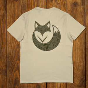 T-shirt en coton biologique effet naturel avec des fibres