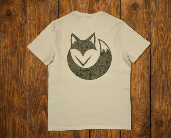 T-shirt en coton biologique effet naturel avec des fibres