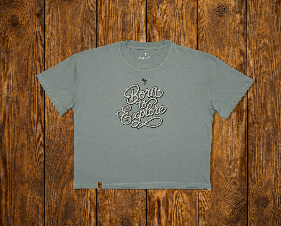 T-shirt femme oversize vanlife - Vulpecula rivière alpine