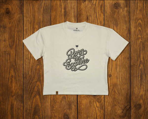 T-shirt femme oversize vanlife - Vulpecula sable chaud