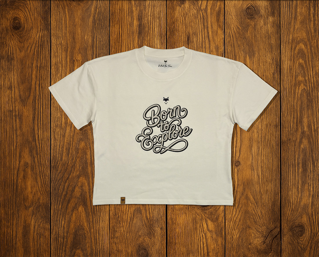 T-shirt femme oversize vanlife - Vulpecula sable chaud