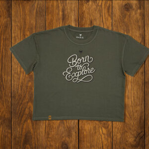 T-shirt femme oversize vanlife - Vulpecula verdure nomade