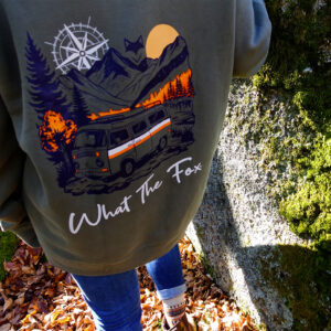Sweat vanlife en coton bio ambiance montagne et voyage