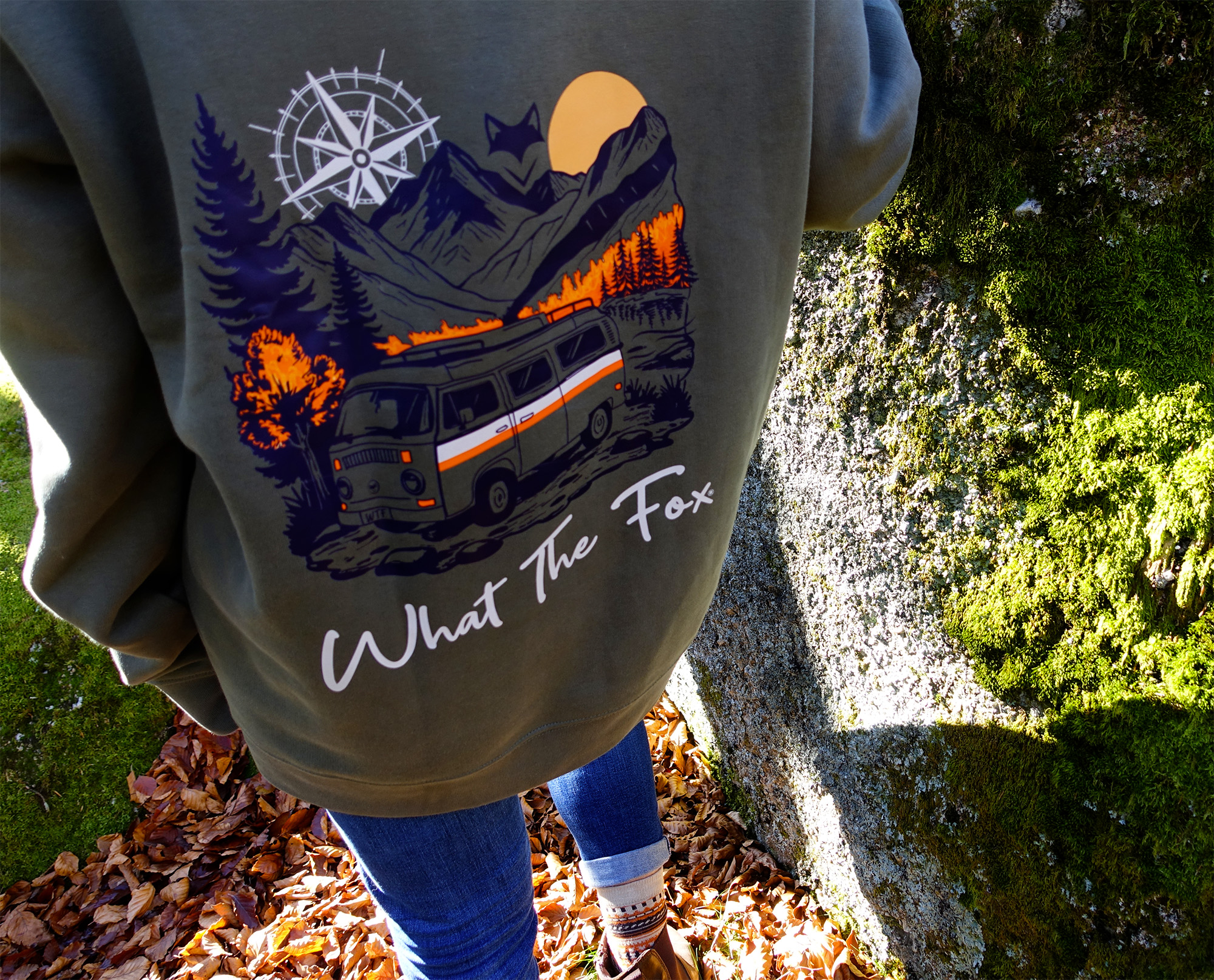 Sweat vanlife en coton bio ambiance montagne et voyage