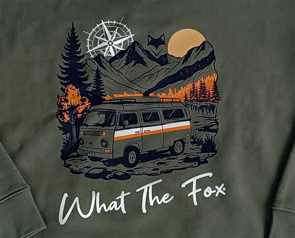 zoom studio sur visuel de sweat recyclé