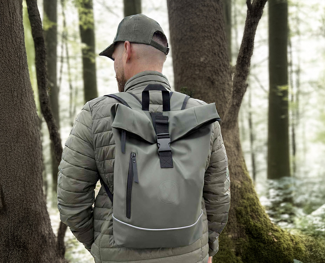 Sac à dos en PU prise lors d'un bivouac dans les alpes