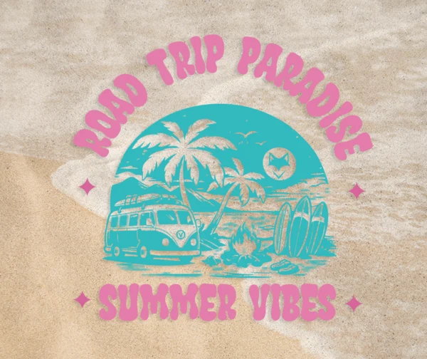 motif van life sur sable