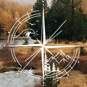 Sticker | Van Life | Compass