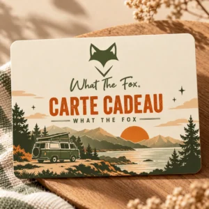 visuel carte cadeau pour les amoureux de vanlife et roadtrip idéal pour cadeau de Noël, anniversaire....